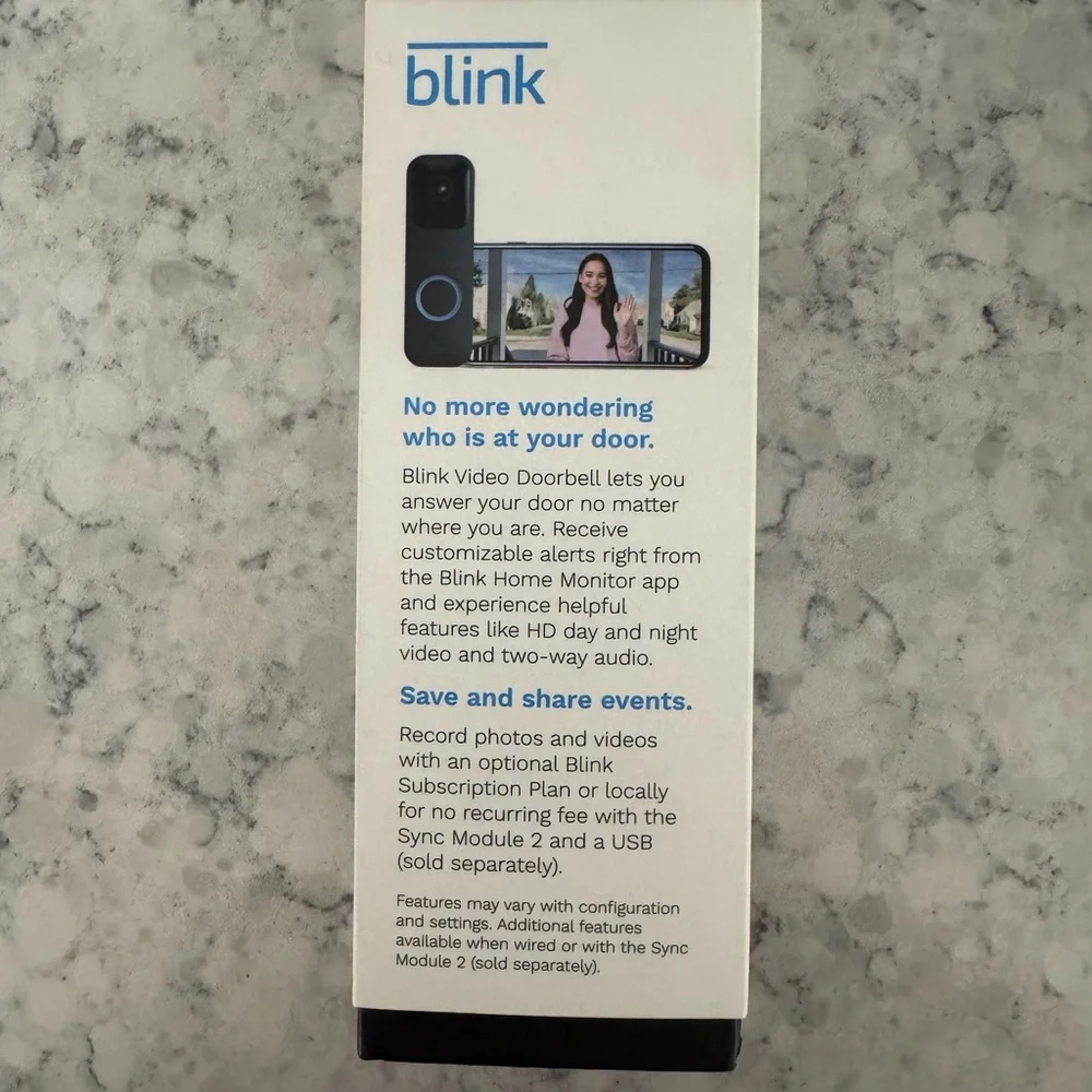 ✨ Blink Video Doorbell – Black | BRAND NEW | NWT ✨